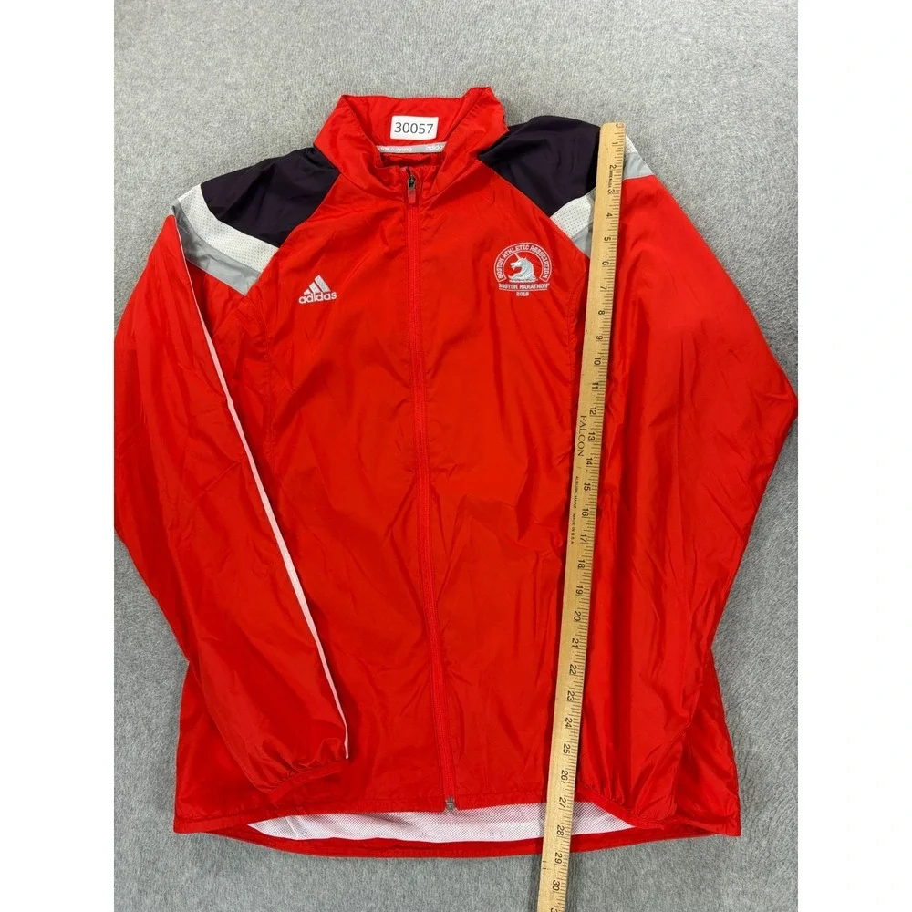 Boston Marathon 2018 Adidas Stitched Logo Running Jacket (Men's large) Orange